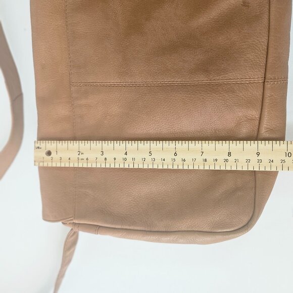 Kenneth Cole Leather Crossbody Bag Brown 12 X 10 inches - Picture 12 of 13